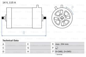 BOSCH 0986039870 - ALTERNADOR