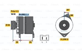 BOSCH 0986039951 - ALTERNADOR