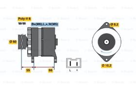 BOSCH 0986039961 - ALTERNADOR