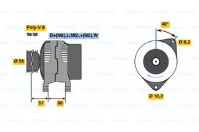 BOSCH 0986040081 - ALTERNADOR