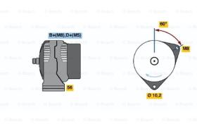 BOSCH 0986040190 - ALTERNADOR