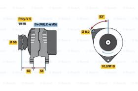 BOSCH 0986040231 - ALTERNADOR