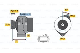 BOSCH 0986041391 - ALTERNADOR