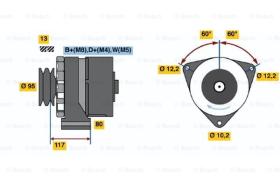 BOSCH 0986041580 - ALTERNADOR