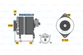 BOSCH 0986041771 - ALTERNADOR