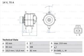 BOSCH 0986041790 - ALTERNADOR