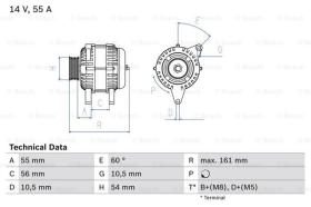 BOSCH 0986041820 - ALTERNADOR