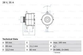 BOSCH 0986041940 - ALTERNADOR