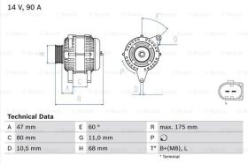 BOSCH 0986041960 - ALTERNADOR