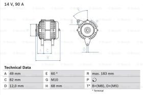 BOSCH 0986041970 - ALTERNADOR