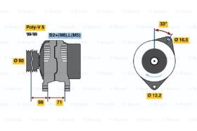 BOSCH 0986042010 - ALTERNADOR