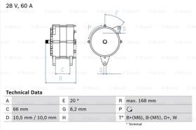 BOSCH 0986042051 - ALTERNADOR