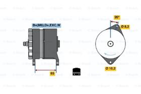 BOSCH 0986042251 - ALTERNADOR