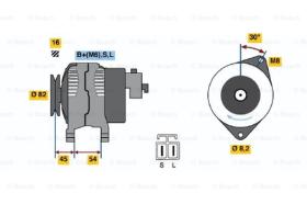 BOSCH 0986042281 - ALTERNADOR