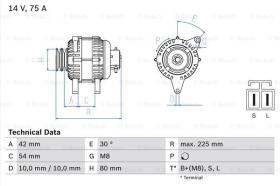 BOSCH 0986042291 - ALTERNADOR