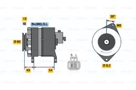 BOSCH 0986042311 - ALTERNADOR