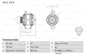 BOSCH 0986042650 - ALTERNADOR