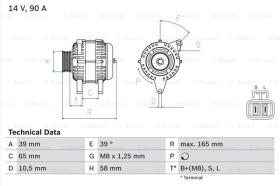 BOSCH 0986042680 - ALTERNADOR