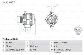 BOSCH 0986042790 - ALTERNADOR