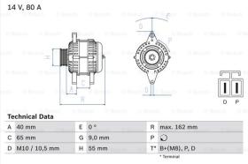 BOSCH 0986042911 - ALTERNADOR