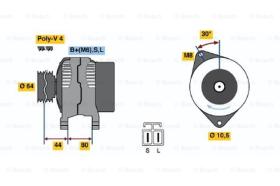 BOSCH 0986042941 - ALTERNADOR