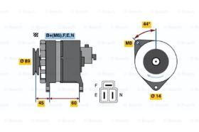 BOSCH 0986042981 - ALTERNADOR