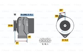 BOSCH 0986043021 - ALTERNADOR