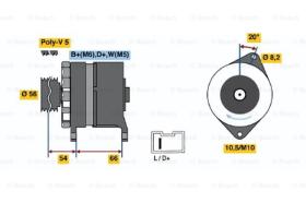 BOSCH 0986043151 - ALTERNADOR