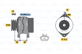 BOSCH 0986044051 - ALTERNADOR