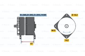 BOSCH 0986044070 - ALTERNADOR