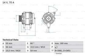 BOSCH 0986044210 - ALTERNADOR