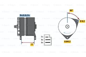 BOSCH 0986044601 - ALTERNADOR