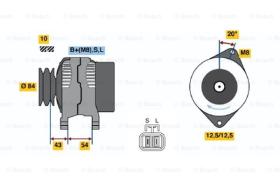 BOSCH 0986044661 - ALTERNADOR