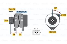 BOSCH 0986044681 - ALTERNADOR