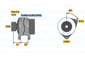 BOSCH 0986044741 - ALTERNADOR