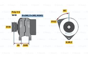 BOSCH 0986044771 - ALTERNADOR