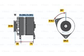 BOSCH 0986044781 - ALTERNADOR