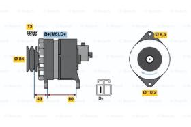 BOSCH 0986044940 - ALTERNADOR