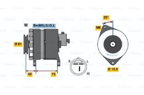 BOSCH 0986044991 - ALTERNADOR