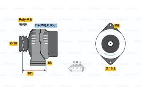 BOSCH 0986045041 - ALTERNADOR