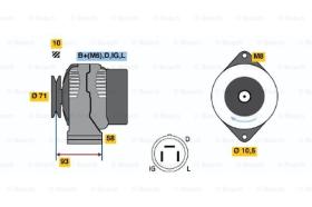 BOSCH 0986045081 - ALTERNADOR