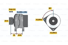 BOSCH 0986045211 - ALTERNADOR