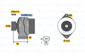 BOSCH 0986045441 - ALTERNADOR