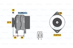 BOSCH 0986045501 - ALTERNADOR