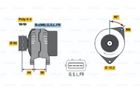 BOSCH 0986045581 - ALTERNADOR