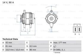 BOSCH 0986045651 - ALTERNADOR