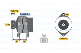 BOSCH 0986045671 - ALTERNADOR