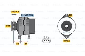 BOSCH 0986045731 - ALTERNADOR