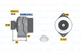 BOSCH 0986045761 - ALTERNADOR