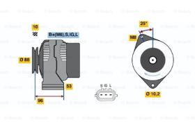 BOSCH 0986045881 - ALTERNADOR